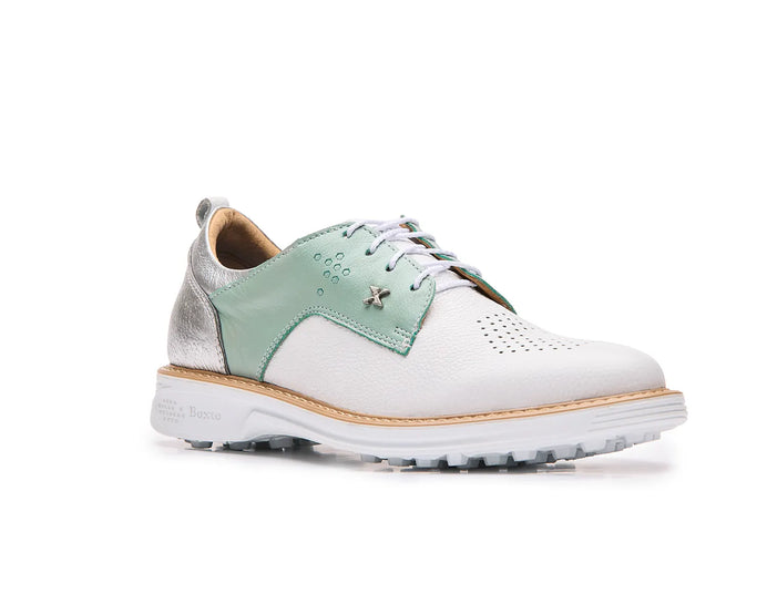 Inspiration Romance Spikeless Golf Shoes White Mint Silver