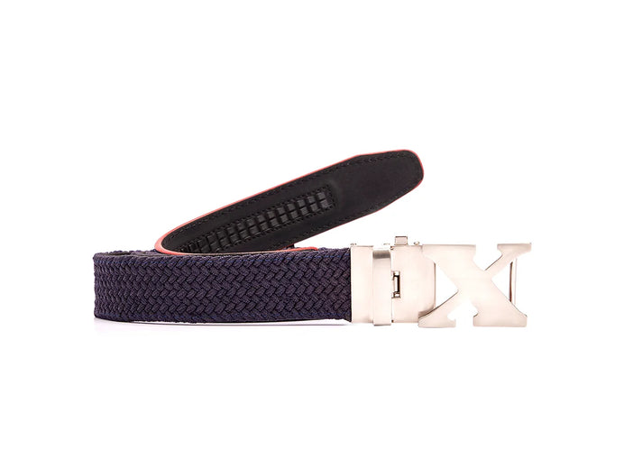 Woven Golf Belt Navy Blue