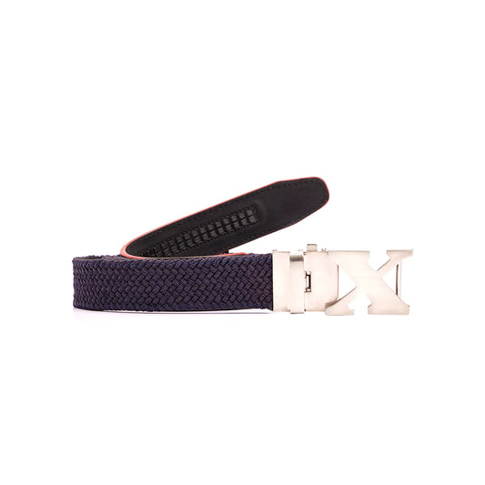 Woven Golf Belt Navy Blue